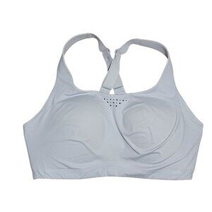 Athleta Phenomina Racerback Sports Bra 36DD Light Blue Athleisure Yoga Athletic